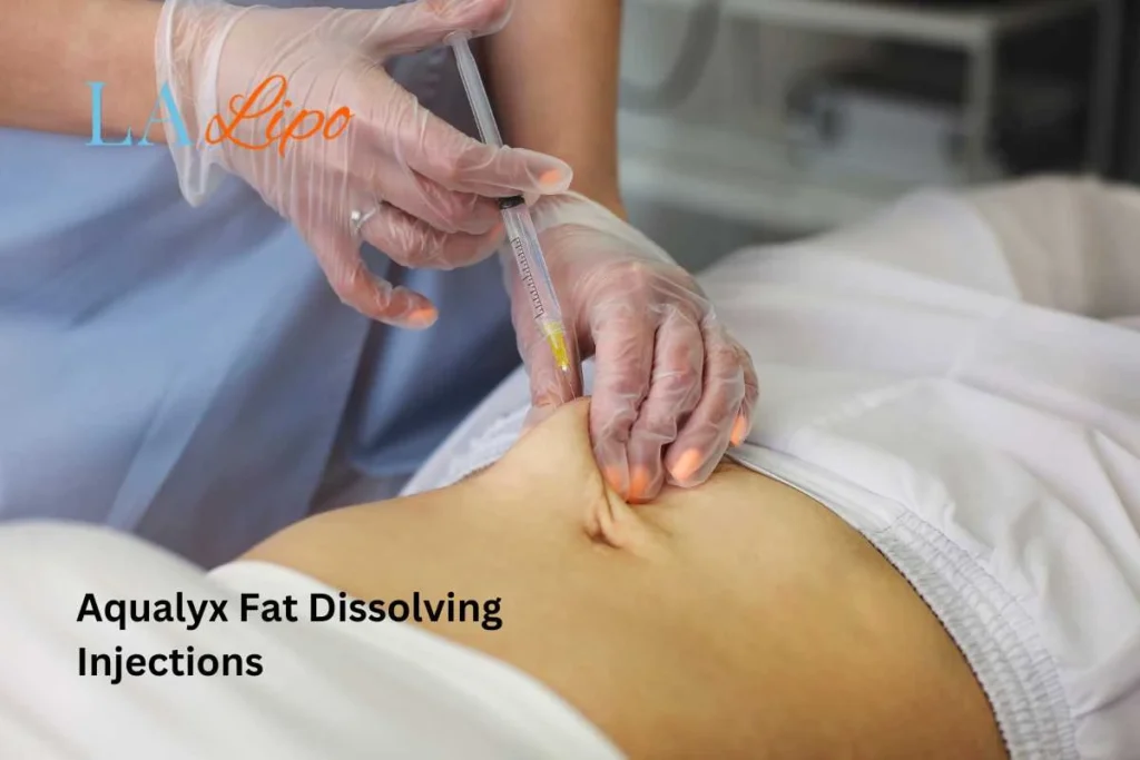 woman having fat dissolving injections Brierley Hill in the stomach