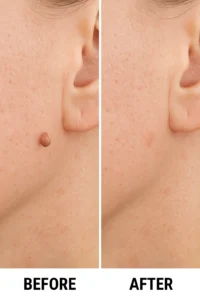 Skin tags removal Brierley Hill before and after