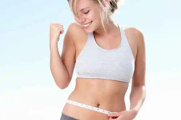 woman happy after fat reduction treatment Brierley Hill