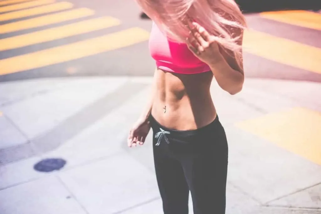 Woman with toned stomach after LA-EMS Body Sculpting Treatment Brierley Hill